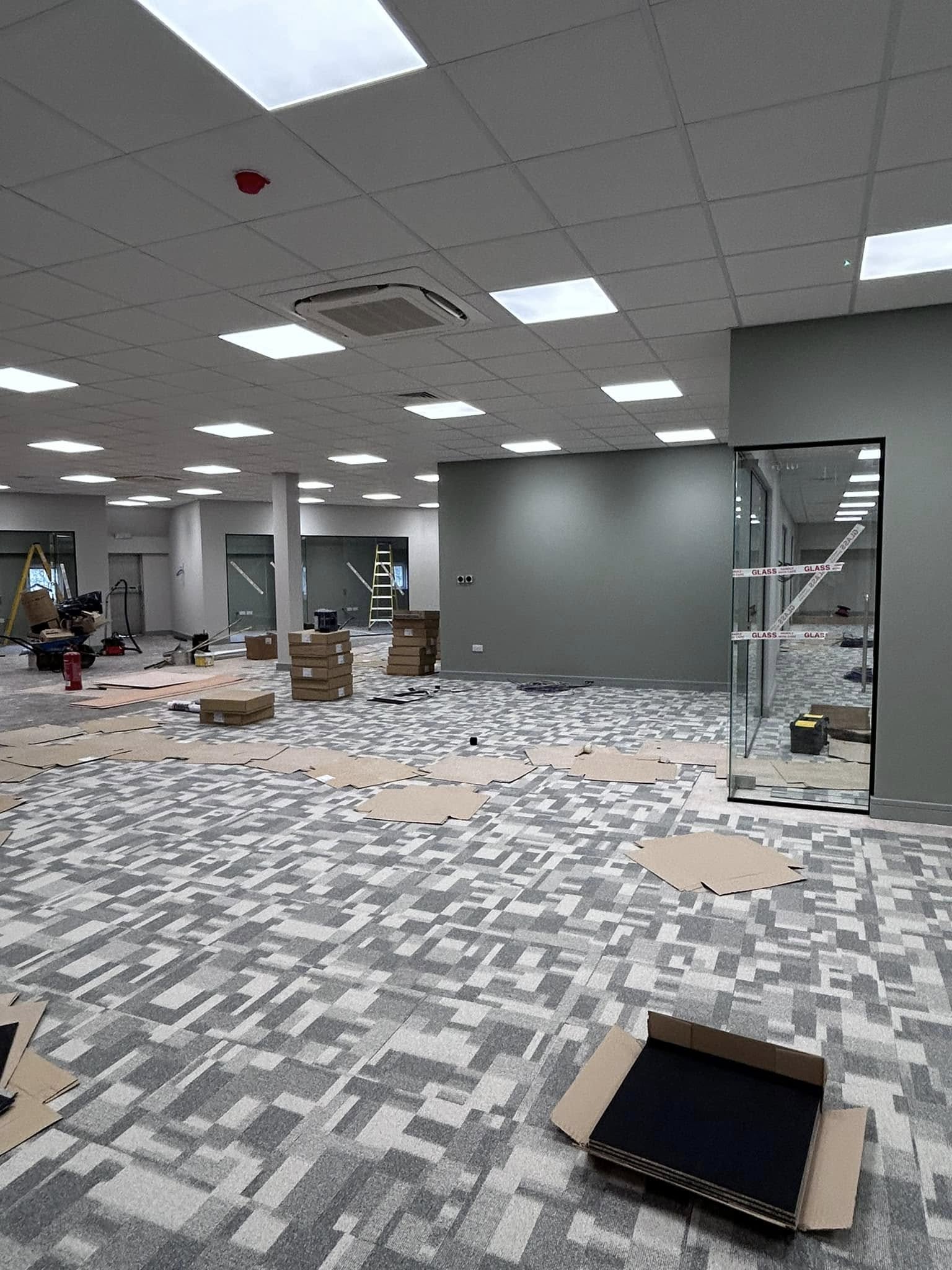 Commercial painting and decorating project
